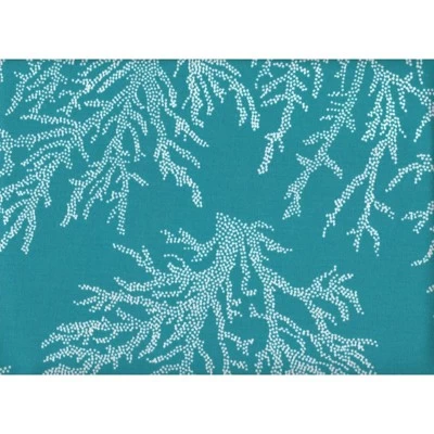 Outdoor Wicker Loveseat Cushion In Seacoral Turquoise - Jordan Manufacturing 3 Outdoor Wicker Loveseat Cushion In Seacoral Turquoise - Jordan Manufacturing