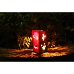 Techko Maid LED Solar 10.8" Portable Christmas Cut Out Decorative Outdoor Lantern Clear -Outdoor Decoration Store GUEST bda9f11a 22f7 4873 b2ad a3d22df565b5