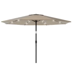 Nature Spring Tilting Patio Umbrella With Solar LED Lights - 10', Sand -Outdoor Decoration Store GUEST bf89ec2d 69e5 45f9 9013 454170fb1e16