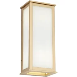 John Timberland Modern Outdoor Wall Light Fixture Warm Gold 12 3/4" Milky White Glass Shade For Exterior Barn Deck House Porch Yard Patio Outside Home -Outdoor Decoration Store GUEST c0671d4d 1c5e 47ee 8767 ec6c2d6c004f