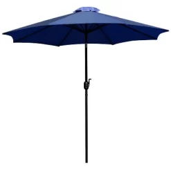 Merrick Lane 9' Round UV Resistant Outdoor Patio Umbrella With Height Lever And 33° Push Button Tilt -Outdoor Decoration Store GUEST c10d5a3e 63a1 43dd 9403 47bc49eedf64