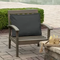 19" X 24" X 8" ProFoam Outdoor Plush Deep Seat Back Cushion Slate Gray - Arden Selections