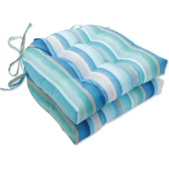 Set Of 2 Outdoor/Indoor Reversible Chair Pads Dina - Pillow Perfect -Outdoor Decoration Store GUEST c255dd27 1a7b 4222 b3b0 4534810c9d81