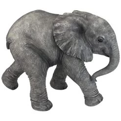 Design Toscano Eloise The Baby Calf Elephant Statue - Gray