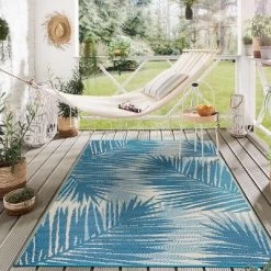 World Rug Gallery Tropical Floral Reversible Plastic Outdoor Rugs -Outdoor Decoration Store GUEST c3047a16 51bf 4677 824c 8fe6332e53a0