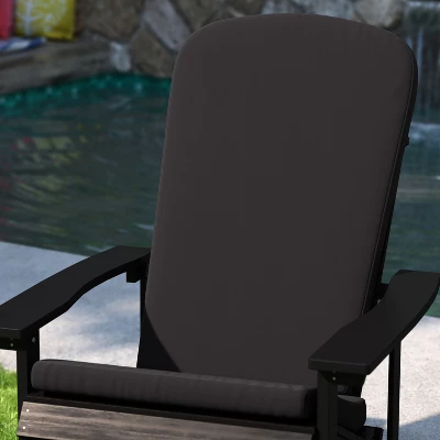 Merrick Lane Set Of 2 Indoor/Outdoor High Back Adirondack Chair Cushions With Elastic Strap And Water Resistant Covers 6 Merrick Lane Set Of 2 Indoor/Outdoor High Back Adirondack Chair Cushions With Elastic Strap And Water Resistant Covers - Image 4