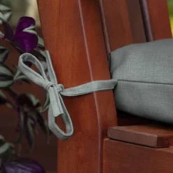 Arden Selections 16" X 41.5" Leala Texture Outdoor Wicker Settee Stone -Outdoor Decoration Store GUEST c3668def e4b6 4d09 8e02 808cd532c6cb