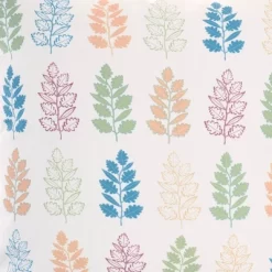 18"x18" Reversible Indoor/Outdoor Leaves And Chevron Print Square Throw Pillow - Mina Victory -Outdoor Decoration Store GUEST c3751b24 421f 4b81 a758 6caa6eed4f5d