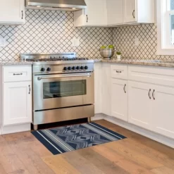 Lyerly Washable Outdoor Rug Navy/Ivory - Linon -Outdoor Decoration Store GUEST c3987d1c c973 43cc b9b4 09c2756a135f