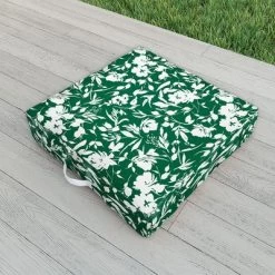 Marta Barragan Camarasa Monochrome Wild Garden Outdoor Floor Cushion - Deny Designs