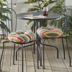 Kensington Gardens 2pc Outdoor Bistro Seat Cushions -Outdoor Decoration Store GUEST c3cbfa1e ecb2 41b6 8595 6ef5b7414c18