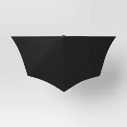 7.813'x8.83' Half Circle Patio Umbrella - Black Pole - Room Essentials™ -Outdoor Decoration Store GUEST c41ed08d 2fd8 43a9 b57e d0a270ae4cf9
