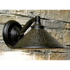 Minka Lavery Industrial Outdoor Wall Light Fixture Hammered Aspen Bronze Dark Sky 6 1/2" For Post Exterior Barn House Porch Patio -Outdoor Decoration Store GUEST c5bce4e0 953e 4a01 bb36 a5a016ded24c