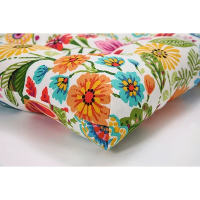 2pk Gregoire Prima Reversible Outdoor Chair Pad Blue - Pillow Perfect 3 2pk Gregoire Prima Reversible Outdoor Chair Pad Blue - Pillow Perfect