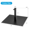 Costway 40 LBS Square Umbrella Base Stand Weighted Patio Market Umbrellas Black -Outdoor Decoration Store GUEST c71cbe93 3671 4718 b35d 391597071d50