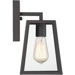 John Timberland Arrington Modern Outdoor Wall Light Fixture Mystic Black 10 3/4" Clear Glass For Post Exterior Barn Deck House Porch Yard Posts Patio -Outdoor Decoration Store GUEST c7a7ff1e e5ac 4c9d 86d8 76dc3b4c0f7b