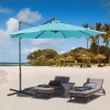 Aoodor Patio 10FT Off-set Hanging Aluminum Cantilever Umbrella（ Not Include A Base） -Outdoor Decoration Store GUEST c9b92250 0cc5 437f 9eb4 249b0387dccf