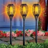 Collections Etc Solar Powered Dancing Faux Flame Garden Stakes - Set Of 3 -Outdoor Decoration Store GUEST cb3396bc e531 41f7 bcf6 e0714a2b775c