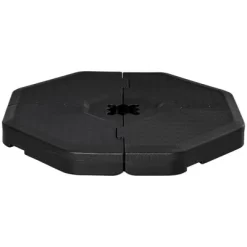 Outsunny 4 PC Patio Umbrella Base, Outdoor Hexagon Stand Cantilever Offset Umbrella Weights With 29 Lb. Capacity Water Or 275lb Capacity Sand, Black -Outdoor Decoration Store GUEST cc71b6ea 0211 4610 b3b4 deb13657afbf