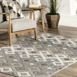 NuLOOM Kris Transitional Diamond Indoor/Outdoor Patio Area Rug -Outdoor Decoration Store GUEST cd07bf87 5c9b 4c83 89f8 5479658569e9