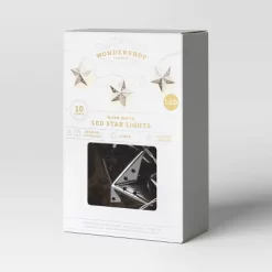 10ct LED Battery Operated Silver Star Christmas Novelty String Lights Warm White - Wondershop™ -Outdoor Decoration Store GUEST cdeea9b1 2a93 4279 919a d8f8bd33f403