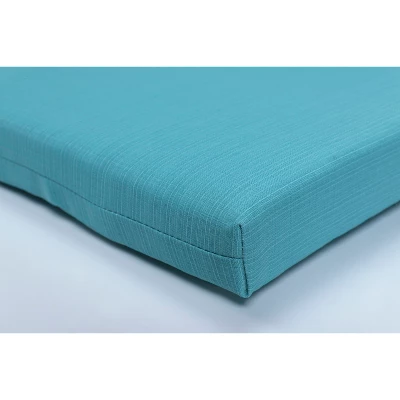 Outdoor Bench Cushion - Forsyth Solid - Pillow Perfect 3 Outdoor Bench Cushion - Forsyth Solid - Pillow Perfect