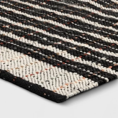 2'x3' Handloom Mixed Fibre Striped Rug - Threshold™ 4 2'x3' Handloom Mixed Fibre Striped Rug - Threshold™ - Image 2
