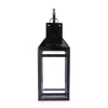 Solar Portable Hanging Outdoor Lantern With Hanger Black - Techko Maid -Outdoor Decoration Store GUEST cfa61c0d 7aa7 410f 9577 ccc876fb7b0f