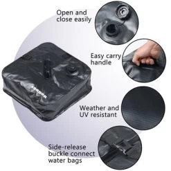 Aoodor Umbrella Weight Bag Water Fillable For Patio Umbrella Square Base 4-Piece - Black -Outdoor Decoration Store GUEST d02576fc cb8b 41bb 9704 c1a95987aee9