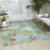 Waverly Un & Shade "Wailea Coast" Aqua Indoor/Outdoor Area Rug By Nourison -Outdoor Decoration Store GUEST d0444ae5 4b9f 4ead 96b1 499e19d33967