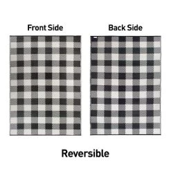 World Rug Gallery Buffalo Plaid Reversible Plastic Outdoor Rugs -Outdoor Decoration Store GUEST d09cb183 4aa2 40e3 84d2 ac5eddf9b82a