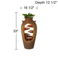 John Timberland Cascade Rustic Asian Planter Urn Outdoor Floor Water Fountain With LED Light 33" For Yard Garden Patio Home Deck Porch Exterior House 13 John Timberland Cascade Rustic Asian Planter Urn Outdoor Floor Water Fountain With LED Light 33" For Yard Garden Patio Home Deck Porch Exterior House -Outdoor Decoration Store GUEST d22c8dee 4a61 4503 b005 cb5b0dd1f8b6