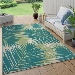 World Rug Gallery Floral Tropical Reversible Plastic Outdoor Rugs -Outdoor Decoration Store GUEST d26b803e 97a1 463c b338 a901f0d58728