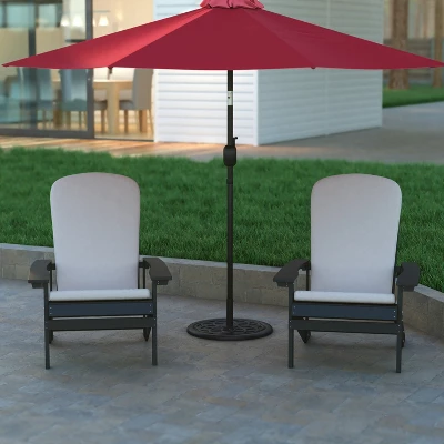 Emma And Oliver Universal Cement Patio Umbrella Base - Weatherproof - 19.25" Diameter 5 Emma And Oliver Universal Cement Patio Umbrella Base - Weatherproof - 19.25" Diameter - Image 3