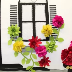 28" X 14" Dimensional Flowers Home Decorative Patio Throw Pillow - Edie@Home -Outdoor Decoration Store GUEST d3a0313f 6cb1 4379 84a6 2223a0293eae