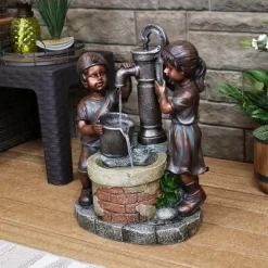 Sunnydaze Decor Sunnydaze 24"H Electric Polyresin Jack And Jill At Farmhouse Pump And Well Outdoor Water Fountain 18 Sunnydaze Decor Sunnydaze 24"H Electric Polyresin Jack And Jill At Farmhouse Pump And Well Outdoor Water Fountain -Outdoor Decoration Store GUEST d3a3583d 97a1 4226 96bc b5b1e8ee6240