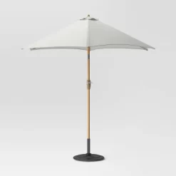 9'x9' Market Patio Umbrella - Light Wood Pole - Threshold™ -Outdoor Decoration Store GUEST d4427da4 9c2a 44bc 98d3 b83d00a8e056