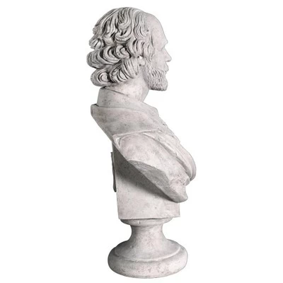Design Toscano William Shakespeare Grande-Scale Sculptural Bust 6 Design Toscano William Shakespeare Grande-Scale Sculptural Bust - Image 4