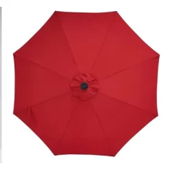 9' X 9' Solar LED Patio Umbrella With Tilt Adjustment And Crank Lift Red - Wellfor 17 9' X 9' Solar LED Patio Umbrella With Tilt Adjustment And Crank Lift Red - Wellfor -Outdoor Decoration Store GUEST d5169988 c7ed 4bc2 b1ee da2e0a157986