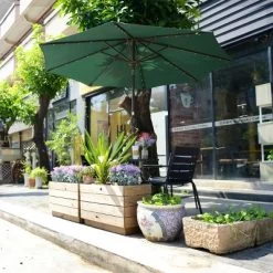 Nature Spring 9' Tilting Freestanding Patio Umbrella With Solar LED Lights - Green 11 Nature Spring 9' Tilting Freestanding Patio Umbrella With Solar LED Lights - Green -Outdoor Decoration Store GUEST d5d2023c 0f48 4a97 b58f d0034c17af8b