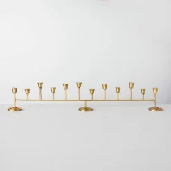 Antiqued Metal Taper Candelabra Brass Finish - Hearth & Hand™ With Magnolia -Outdoor Decoration Store GUEST d62a3121 0a9e 4351 ac83 c05923aa585d