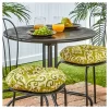 Set Of Two 15" Outdoor Bistro Chair Cushions Shoreham Ikat - Kensington Garden -Outdoor Decoration Store GUEST d6396533 7bbf 405f 96b7 ee8cb38e8902
