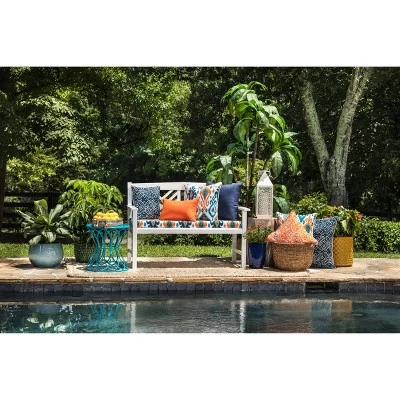 25" Merida Pimento Floor Pillow Orange - Pillow Perfect 3 25" Merida Pimento Floor Pillow Orange - Pillow Perfect