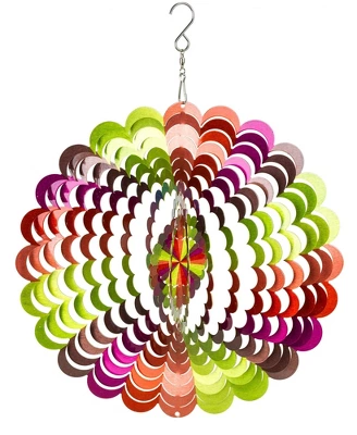 Dawhud Direct 12" H Rainbow Kinetic Wind Spinners - Yard Decoration 3 Dawhud Direct 12" H Rainbow Kinetic Wind Spinners - Yard Decoration