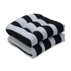 2pk Cabana Stripe Wicker Outdoor Seat Cushions - Pillow Perfect -Outdoor Decoration Store GUEST d9c2a1fb d33d 4c1b a886 2036d4f30c79