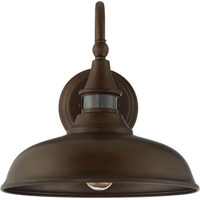 John Timberland Gough Rustic Farmhouse Outdoor Barn Light Fixtures Set Of 2 Bronze Dusk To Dawn Motion Sensor Dark Sky 12 1/2" For Post Exterior Deck 6 John Timberland Gough Rustic Farmhouse Outdoor Barn Light Fixtures Set Of 2 Bronze Dusk To Dawn Motion Sensor Dark Sky 12 1/2" For Post Exterior Deck - Image 4