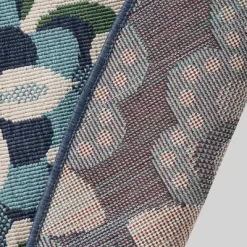 7'10" Round Kaia Medallion Outdoor Rug Blue/Green - Christopher Knight Home -Outdoor Decoration Store GUEST daa0d51d 59de 4a54 a5c9 ec6cc34b52a9