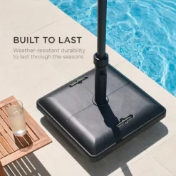 Best Choice Products 81lb. Heavy Duty Square Concrete Rolling Patio Umbrella Base Stand W/ Locking Wheels -Outdoor Decoration Store GUEST daad8386 5a86 4792 ada4 0aa8b47b09d5