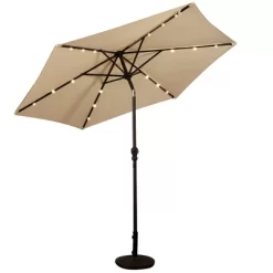 Costway 9FT Patio Solar Umbrella LED Patio Market Steel Tilt W/ Crank Outdoor -Outdoor Decoration Store GUEST dd33a30d e158 496c acc7 e36a3e718b46