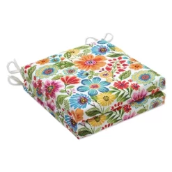 Gregoire Prima Outdoor Squared Corners Chair Pad Set Blue - Pillow Perfect -Outdoor Decoration Store GUEST ddef9e01 f1dd 4f9a 80da 818c070541e5